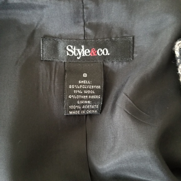 Macy Black & Gold Button Jacket Blazer Size 8 NWT - Picture 8 of 8